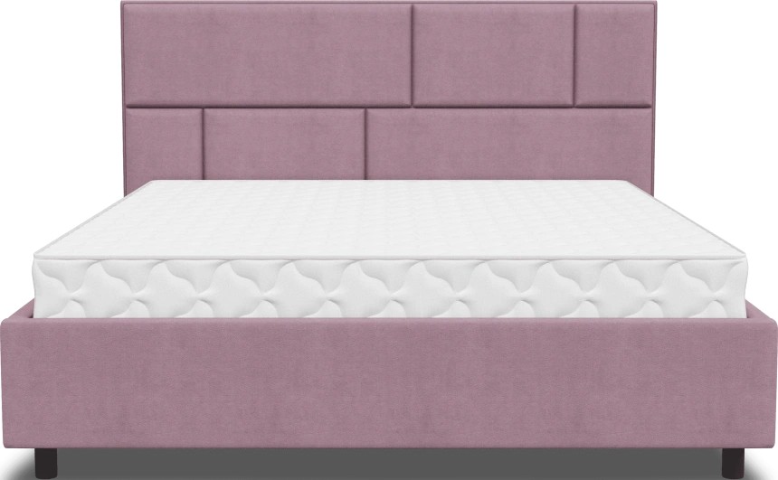 Кровать Невада 3, мягкая, двуспальная, 180x200, Fresh Deep Lavender