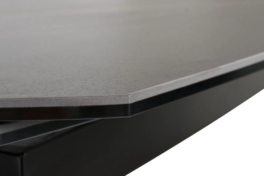 Обеденный раздвижной стол 83MC-1957DT BL, 120(178), керамика, черный мрамор / черный