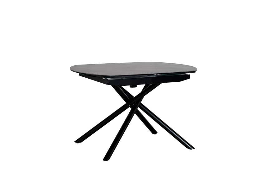 Обеденный раздвижной стол 83MC-1957DT BL, 120(178), керамика, черный мрамор / черный