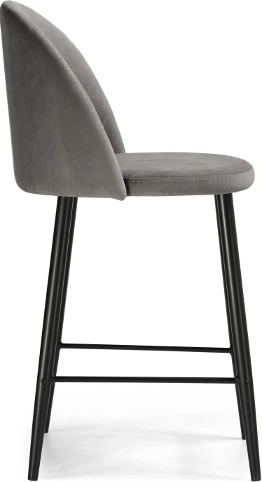 Полубарный стул Амизуре, темно-серый / черный матовый