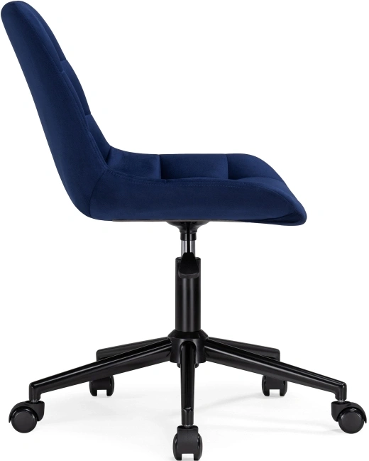 Офисный стул Честер, на колесиках, синий / черный