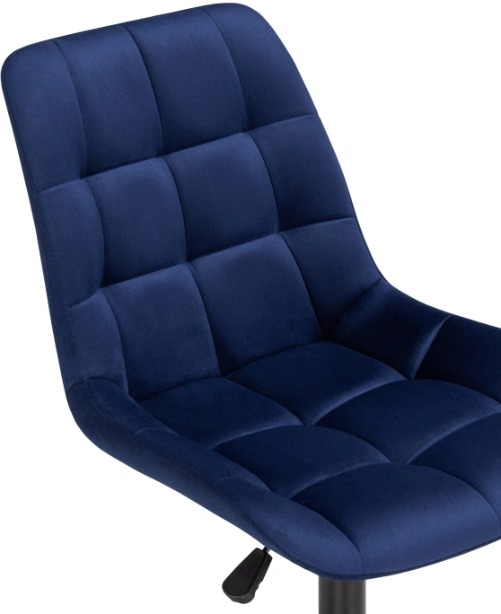 Офисный стул Честер, на колесиках, синий / черный