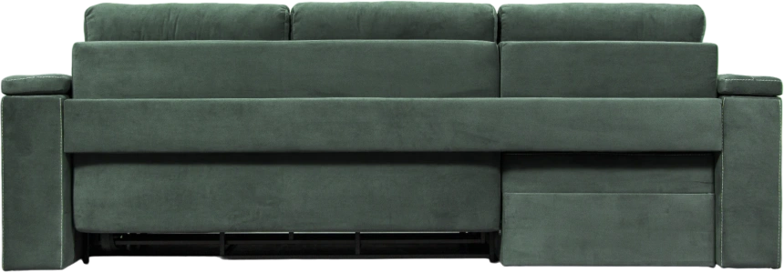 Диван угловой Бруно, MONAKO-A 15, нить белая, угол левый