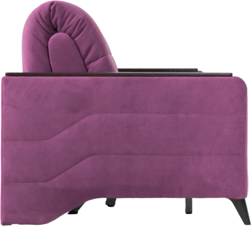 Диван прямой Нельсон 155, ткань Lamb plum, декор Венге