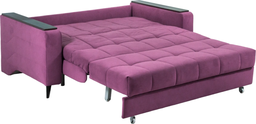 Диван прямой Нельсон 155, ткань Lamb plum, декор Венге