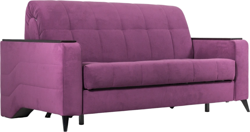 Диван прямой Нельсон 155, ткань Lamb plum, декор Венге