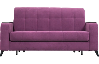 Диван прямой Нельсон 155, ткань Lamb plum, декор Венге