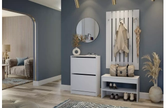 Вешалка Лофт, 77,4x135x3,2, Белый