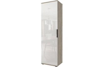 Модульная прихожая Альянс 3, дуб крафт / белый глянец