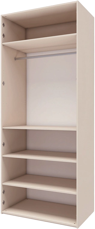 Шкаф двухдверный Лаура 3, распашной для одежды, кашемир серый 