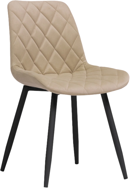 Стул Баодин Б/К, на металлокаркасе, бежевый / черный