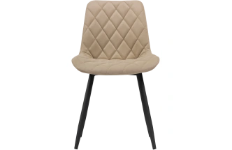 Стул Баодин Б/К, на металлокаркасе, бежевый / черный
