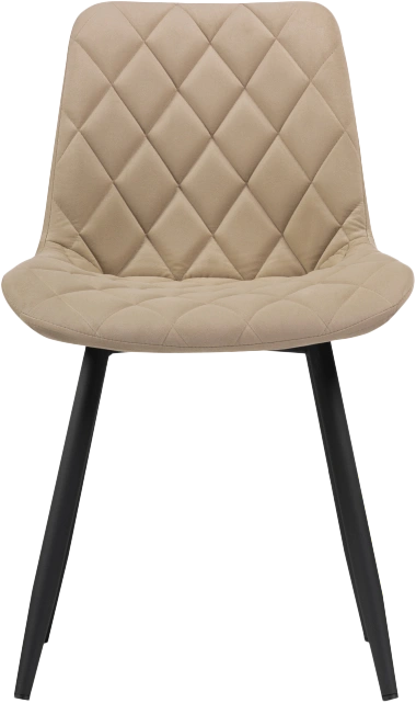 Стул Баодин Б/К, на металлокаркасе, бежевый / черный