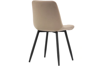 Стул Баодин Б/К, на металлокаркасе, бежевый / черный