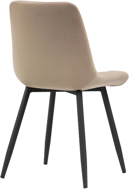 Стул Баодин Б/К, на металлокаркасе, бежевый / черный