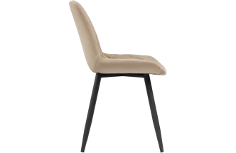 Стул Баодин Б/К, на металлокаркасе, бежевый / черный