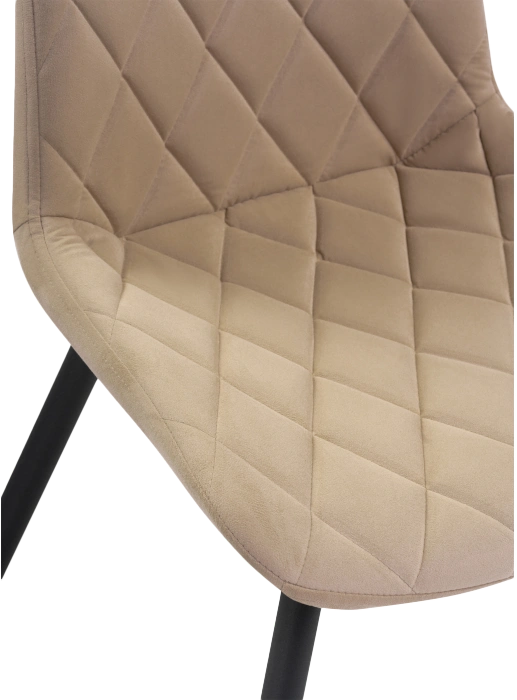 Стул Баодин Б/К, на металлокаркасе, бежевый / черный