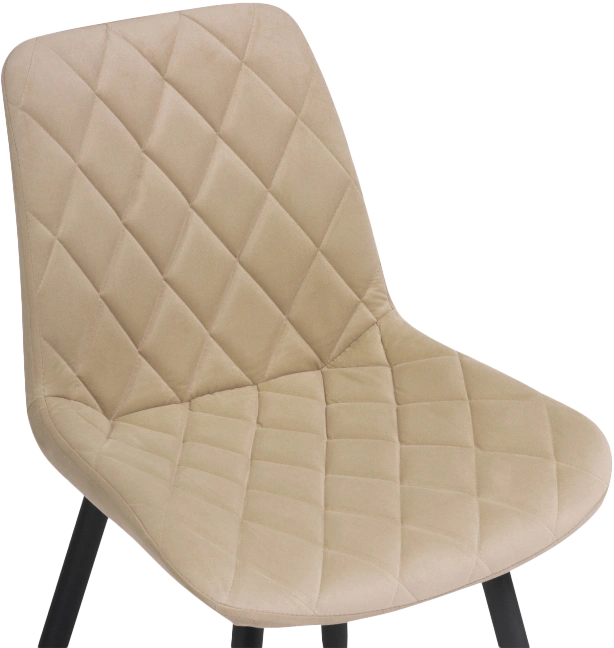 Стул Баодин Б/К, на металлокаркасе, бежевый / черный