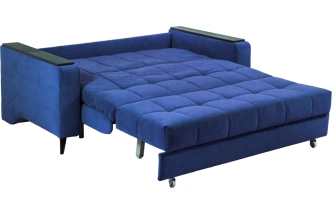 Диван прямой Нельсон 155, ткань Lamb slate, декор Венге