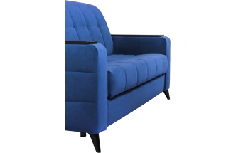 Диван прямой Нельсон 155, ткань Lamb slate, декор Венге