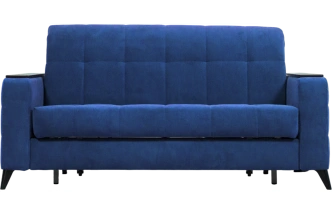 Диван прямой Нельсон 155, ткань Lamb slate, декор Венге