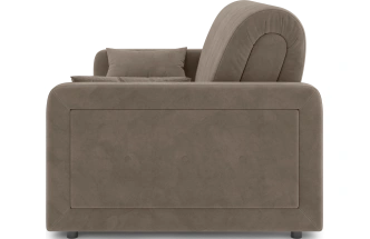 ​Диван прямой Борго 140, модель 107, Ultra Beige (бежевый) / венге