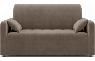 ​Диван прямой Борго 140, модель 107, Ultra Beige (бежевый) / венге