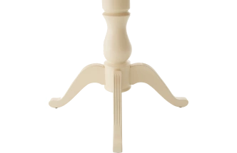 Кухонный стол Фабрицио 1, Glass, D 100, слоновая кость, стекло, каркас слоновая кость