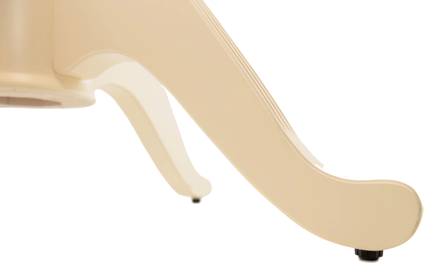 Кухонный стол Фабрицио 1, Glass, D 100, слоновая кость, стекло, каркас слоновая кость