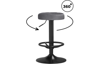 Барный табурет Marun, темно-серый / черный