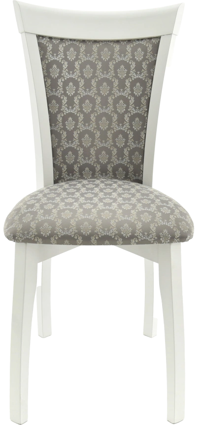 Стул Тулон, мягкий, стефани 149-2, жаккард, каркас эмаль белая