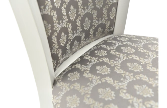 Стул Тулон, мягкий, стефани 149-2, жаккард, каркас эмаль белая