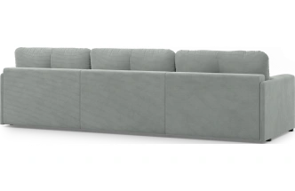 Диван угловой трехместный Мадрид, модель 142, Linea Grande 83, (темно-серый)