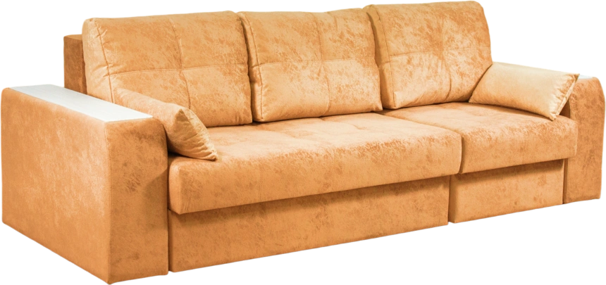 Диван прямой Остин 2, Siesta terracota, декор Рамух белый