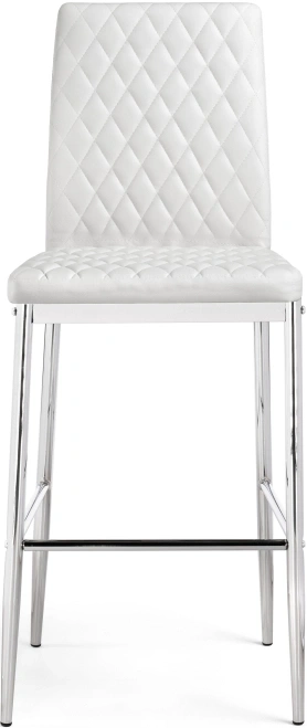 Барный стул Teon, белый / хром