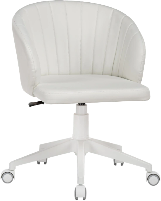 Компьютерное кресло Пард, экокожа, белый