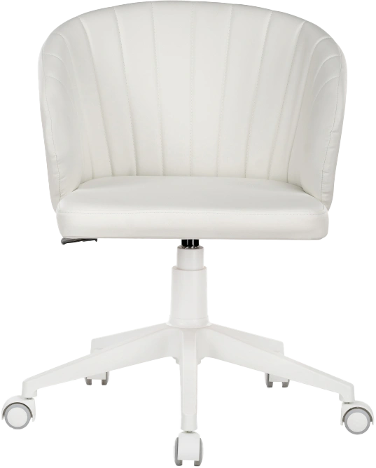 Компьютерное кресло Пард, экокожа, белый