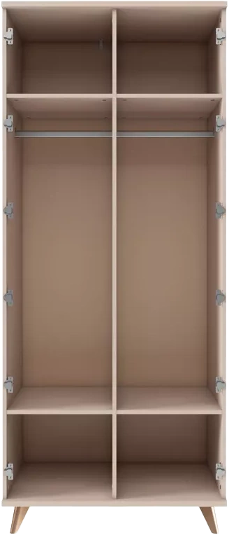 Шкаф 2-х дверный Хармони, Бежевый / Древесный