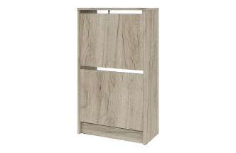 Тумба для обуви Лофт, 2 фасада, 54x93,6x28, Дуб крафт серый