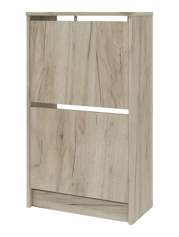 Тумба для обуви Лофт, 2 фасада, 54x93,6x28, Дуб крафт серый
