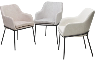 Стул Алистер, мягкий, Rain 2 какао велюр, черный каркас