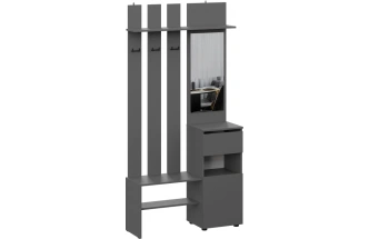 Готовая прихожая Сибити, графит серый