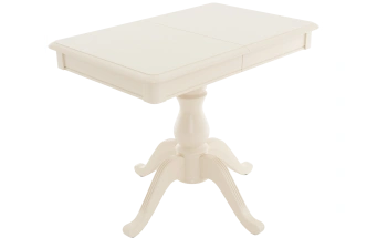 Кухонный стол Фабрицио-1 мини, 90, слоновая кость, каркас слоновая кость