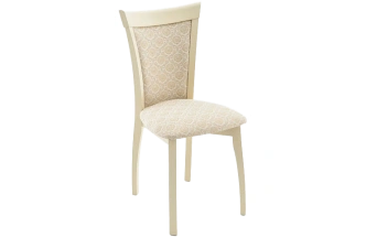 Стул Тулон, мягкий, фермо 160-1, жаккард, каркас слоновая кость