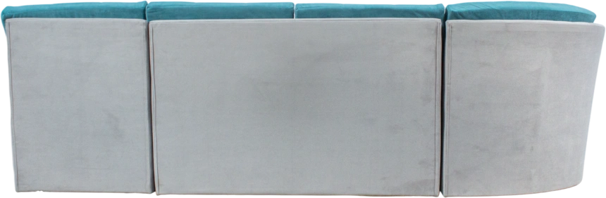 Диван модульный п-образный София 2, цвет MONAKO-A 15, MONAKO-A 14, с задней тканью