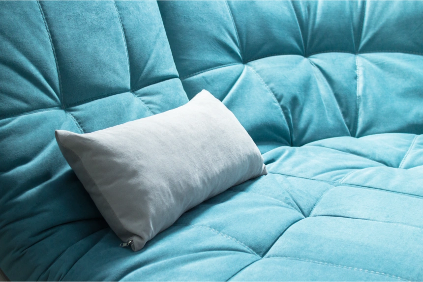 Диван модульный п-образный София 2, цвет MONAKO-A 15, MONAKO-A 14, с задней тканью