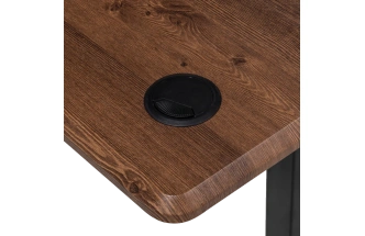 Стол компьютерный Маркос, 120, с механизмом подъема, черный / кантри орех