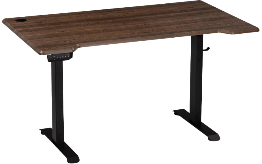 Стол компьютерный Маркос, 120, с механизмом подъема, черный / кантри орех
