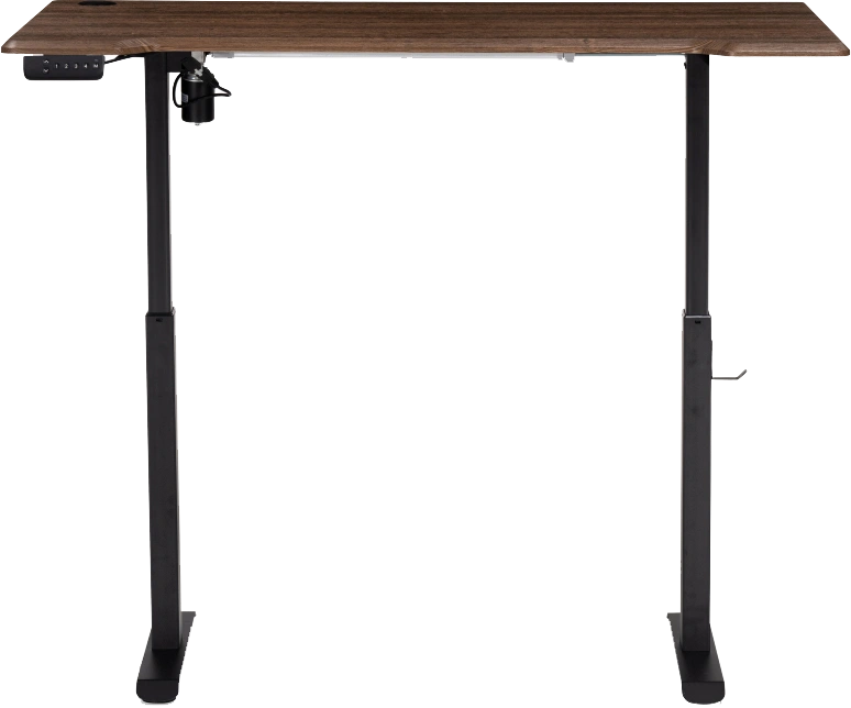 Стол компьютерный Маркос, 120, с механизмом подъема, черный / кантри орех