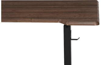 Стол компьютерный Маркос, 120, с механизмом подъема, черный / кантри орех